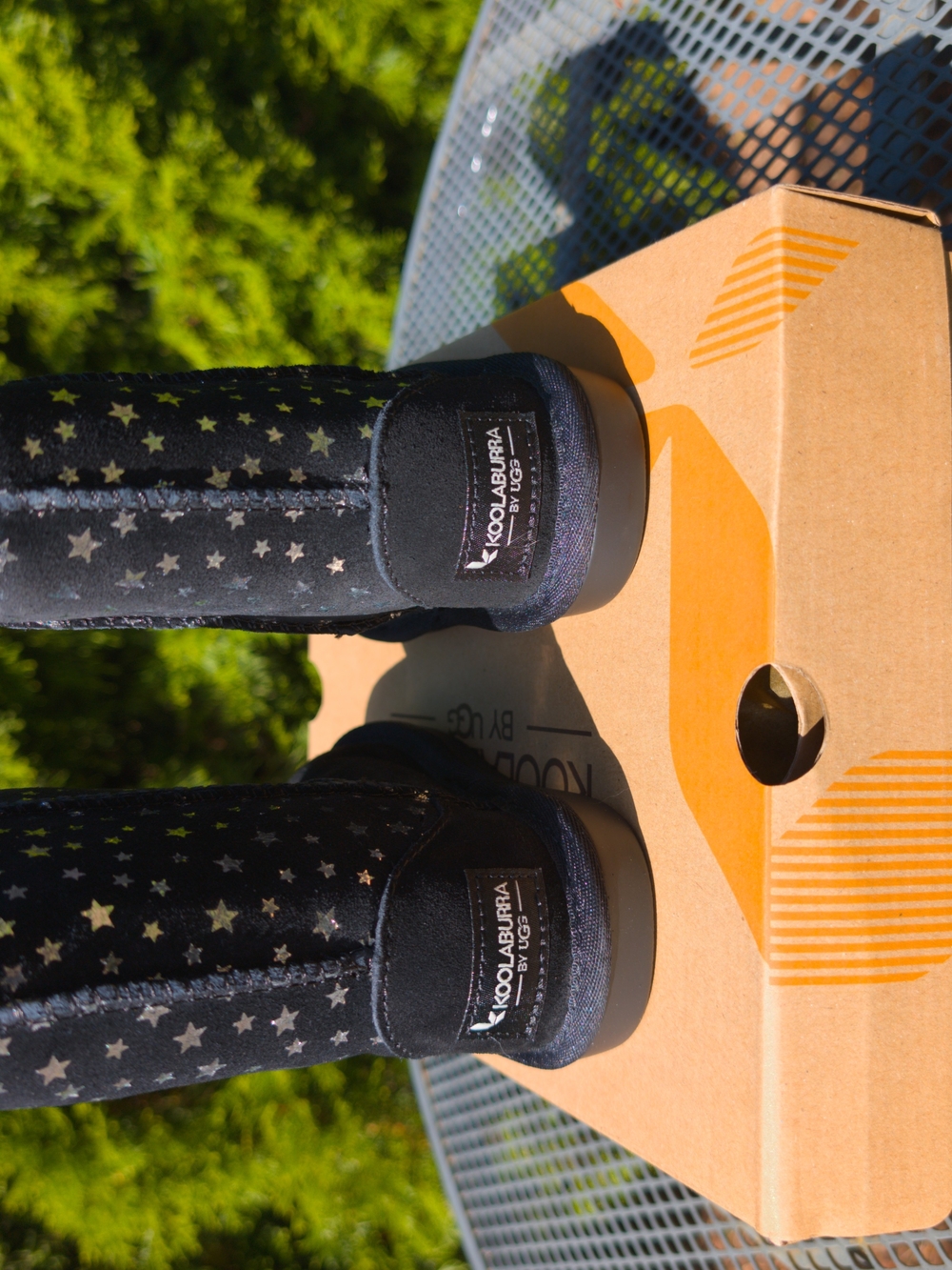 Koolaburra Kids Black Star-Print Boots